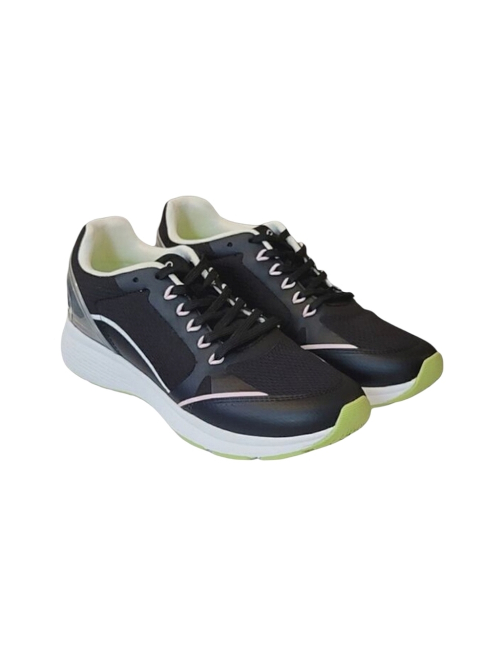Easy Spirit Scamper Black Cushioning System Lace-Up Sneakers Size 9W